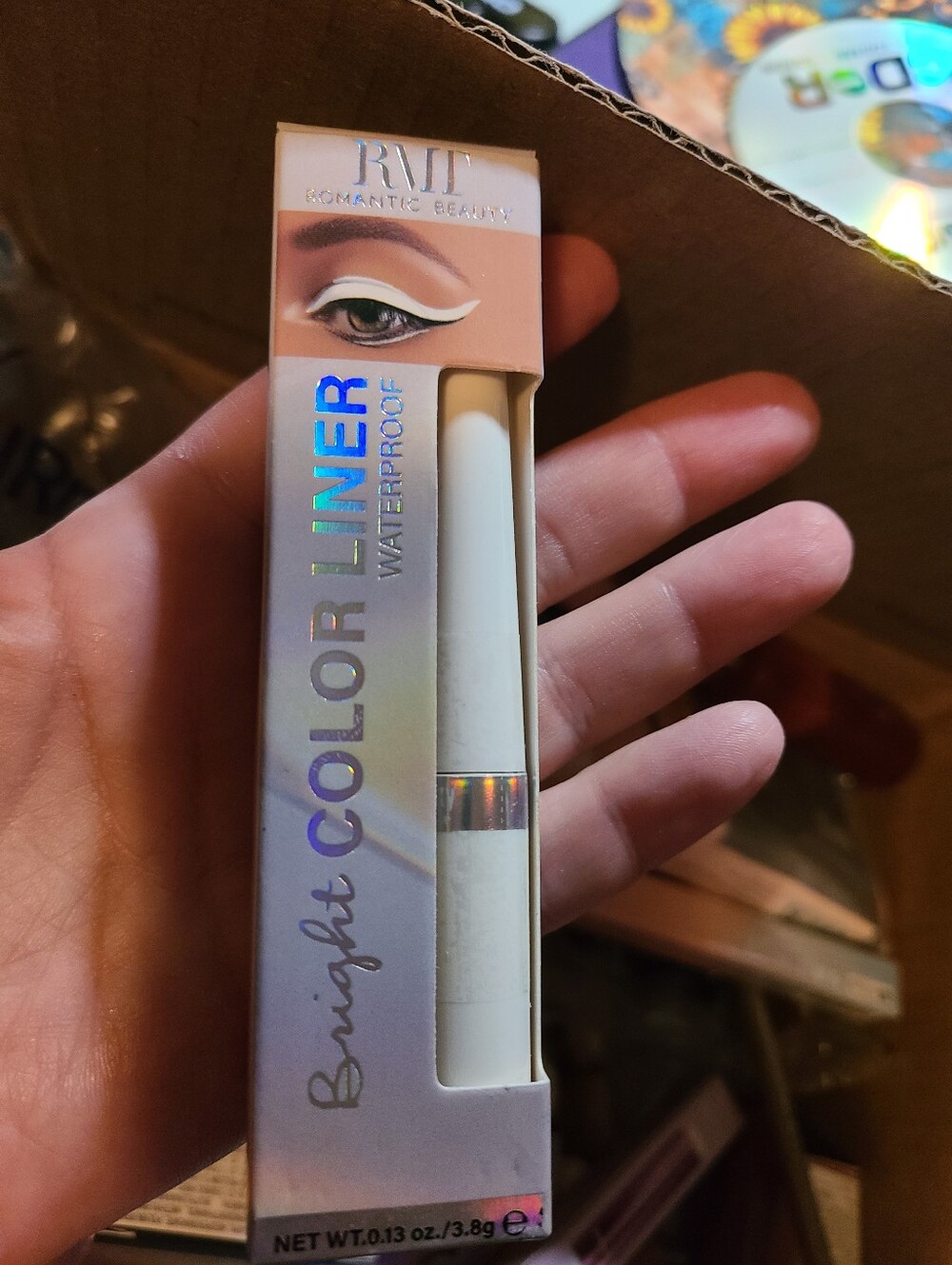 Bright Color Waterproof Eyeliner - White